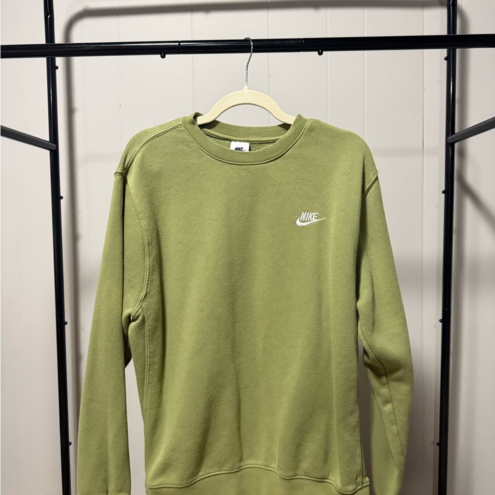 Nike Men's Olive Crewneck Sweater